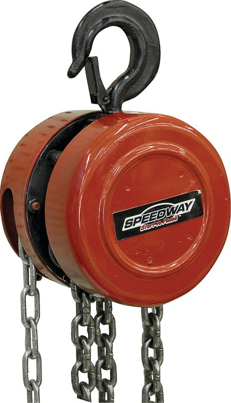 North American Tool 7518 Chain Hoist, 1 ton, Steel