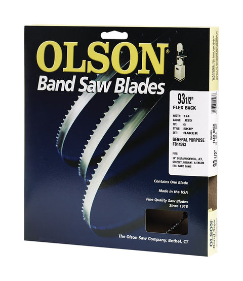 Olson 93.5 in. L x 0.3 in. W Carbon Steel Band Saw Blade
