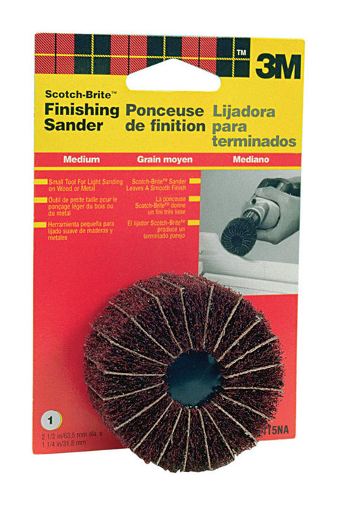 3M Scotch-Brite 2-1/2 in. Dia. Sanding Disc Medium 1 pk