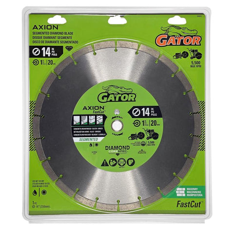 Gator FastCut 14 in. D X 1 in. Diamond Segmented Rim Saw Blade 1 pk