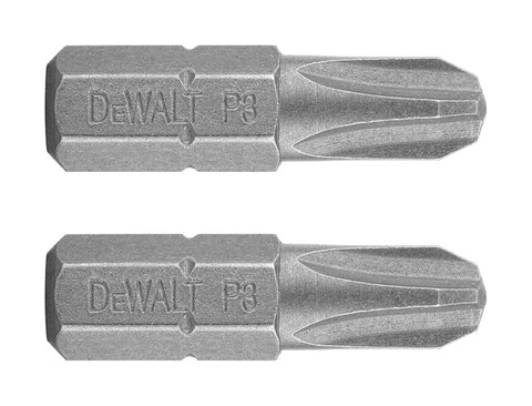 DeWalt #3 in. Phillips Screwdriver Bit 1/4 in. Dia. 2 pc.