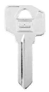 Hy-Ko 11010EZ2 Key Blank, Brass, Nickel, For: LSDA Cabinet, House Locks and Padlocks, Pack of 10