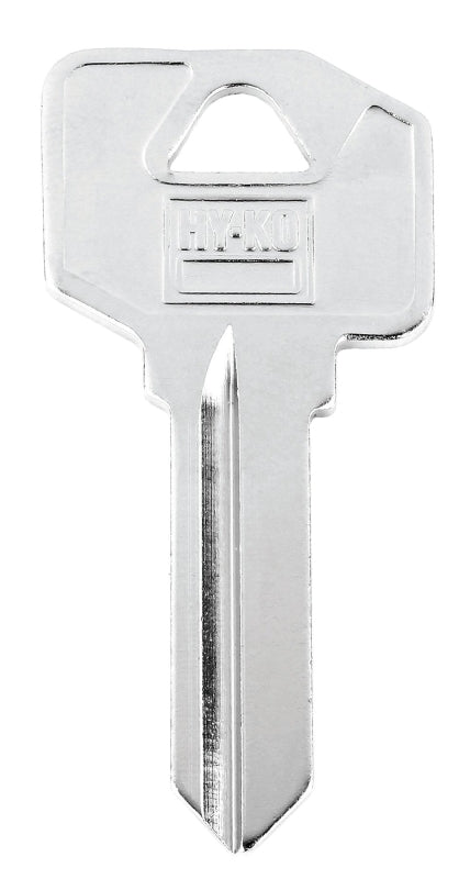 Hy-Ko 11010EZ2 Key Blank, Brass, Nickel, For: LSDA Cabinet, House Locks and Padlocks, Pack of 10