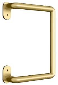 National Hardware N700-105 Troy Pull, 8 in H, Steel, Brushed Gold