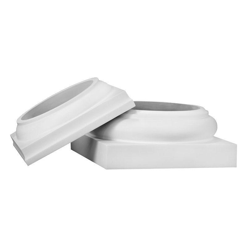 Polyorthan Shell Hb&G PermaCast Plus Series 45081 Cap and Base Set, Round, Polyurethane ...
