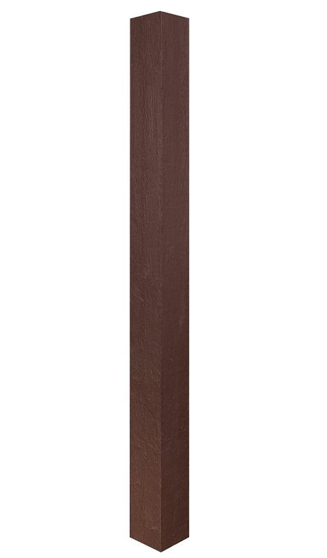 Hb&G PermaCast, RoughSawn Series 47032 Column, 10 ft H, Square, Fiberglass Reinforced Polymer
