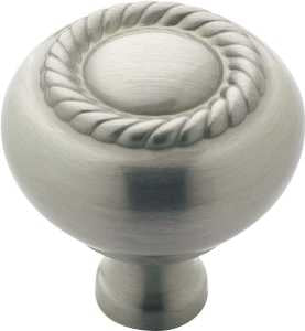 Amerock BP53471G10 Cabinet Knob, 1-1/4 in Projection, Zinc, Satin Nickel