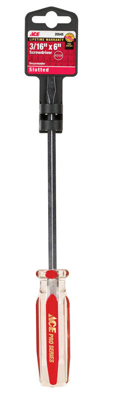 Ace 3/16 in. Slotted Screwdriver 6 in. L