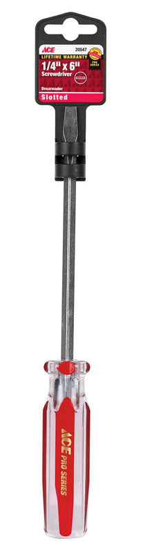Ace 1/4 in. Slotted Screwdriver 6 in. L