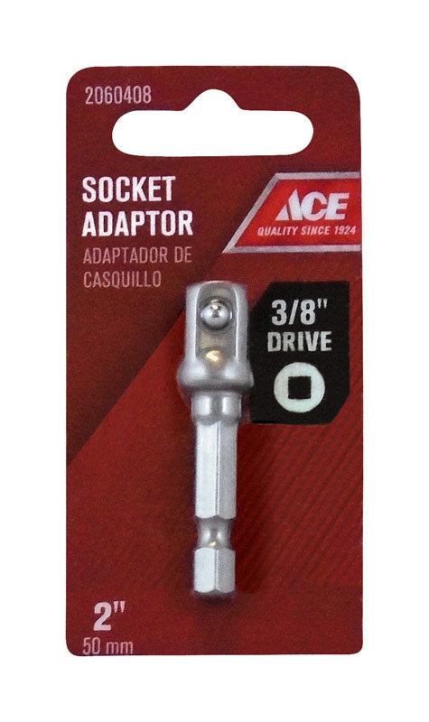 Ace 3/8 in. Square Socket Adapter 1/4 in. Dia. x 2 in. L 1 pc.