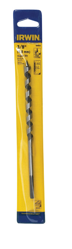 Irwin Carbon Steel Hex 3/8 in. Dia. x 7-1/2 in. L Auger Bit 1 pc.