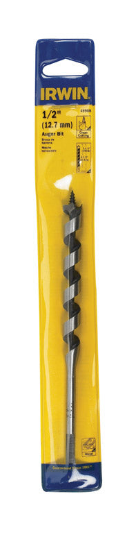 Irwin Carbon Steel Hex 1/2 in. Dia. x 7-1/2 in. L Auger Bit 1 pc.