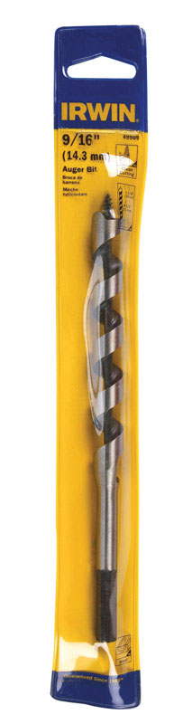 Irwin Carbon Steel Hex 9/16 in. Dia. x 7-1/2 in. L Auger Bit 1 pc.