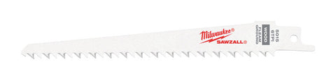Milwaukee 6 in. L 6 TPI Bi-Metal Sawzall Blade 5 pk