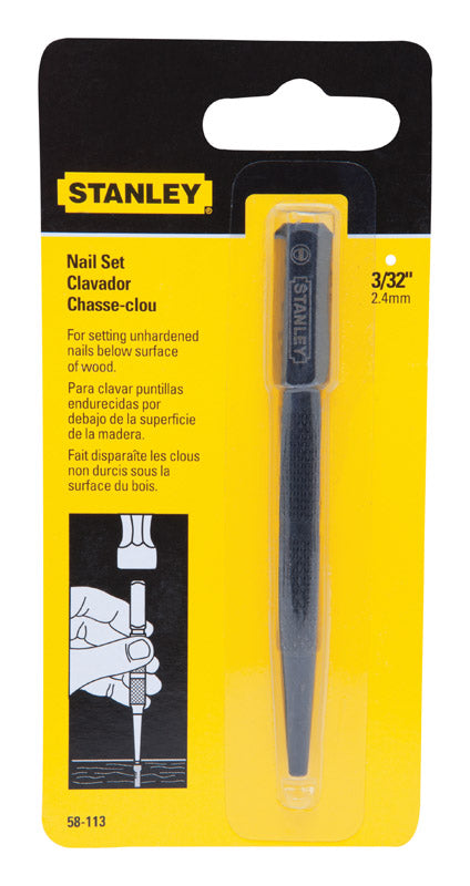 Stanley 4 in. L Steel Nail Set