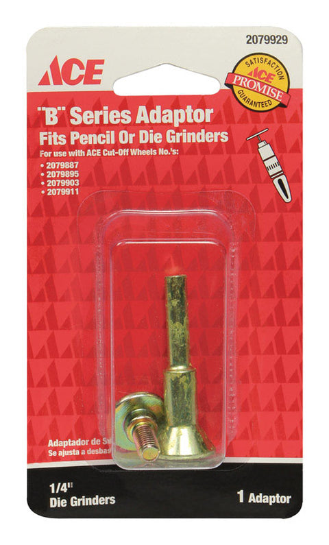 Ace For Allows cutoff blades to be attached and chucked into a die grinder 1/4 in. Dia. Die Grinder