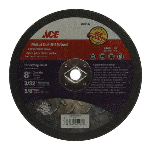 Ace 7 in. Dia. x 0.125 in. 0.625 in. Abrasive Cutoff Blade