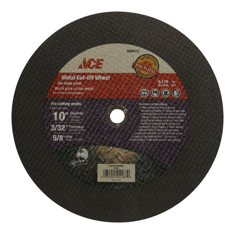 Ace 10 in. Dia. x 0.09 in. 0.625 in. Cut Off Blade