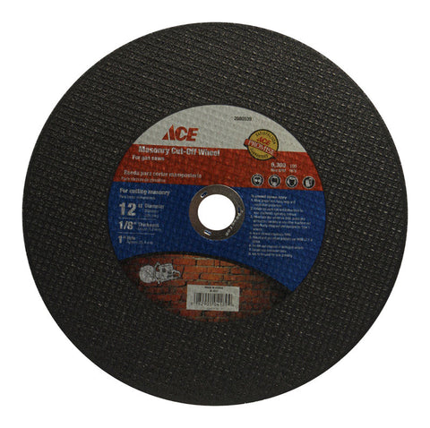 Ace 12 in. Dia. x 0.125 in. 1 in. Cut Off Blade