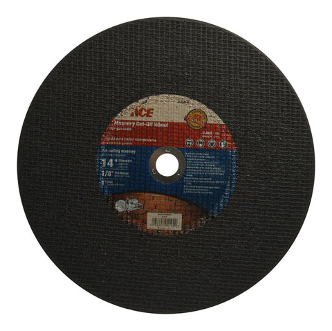 Ace 14 in. Dia. x 0.125 in. 1 in. Cut Off Blade