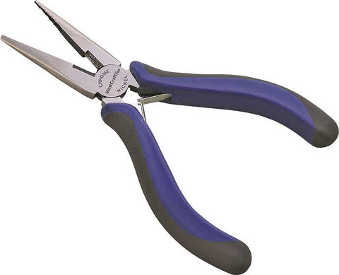 Vulcan Long Nose Miniature Plier, 4-1/2 In Oal Precision Milled Tapered Jaw