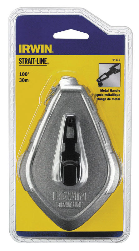 Irwin Fast Retrieve Yellow Chalk Line Reel 100 ft. L