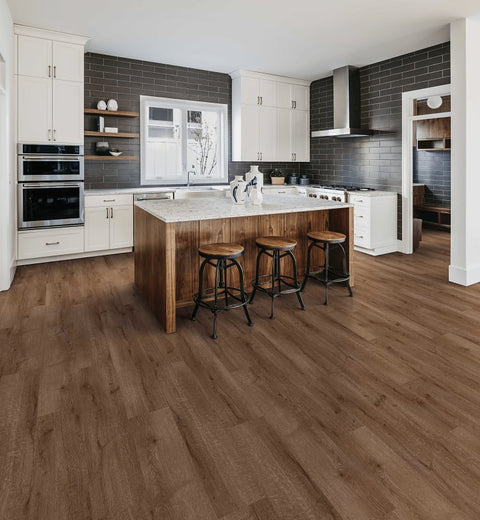 Healthier Choice Flooring HCL803C06 Laminate Flooring Plank, 4-Sided Bevel Profile, Wood, Five Peaks, 48 in L, 7.7 in W