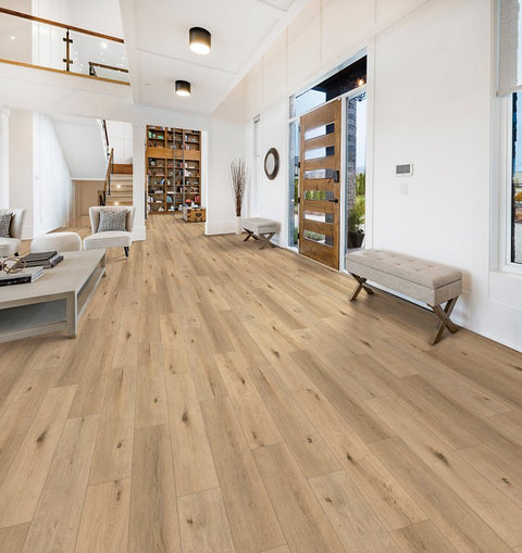 Healthier Choice Flooring HCL803C02 Laminate Flooring Plank, 4-Sided Bevel Profile, Wood, Woodland, 48 in L, 7.7 in W