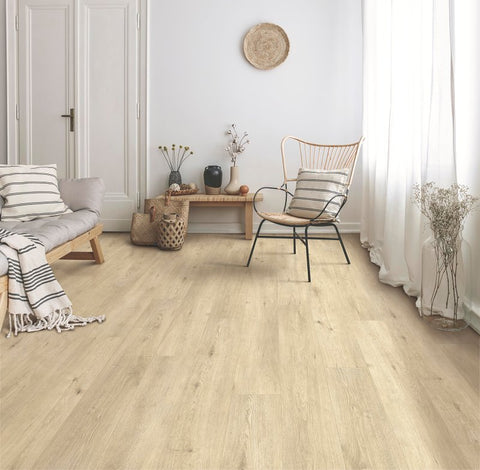 Healthier Choice Flooring HCL803C01 Laminate Flooring Plank, 4-Sided Bevel Profile, Wood, Crown Point, 48 in L, 7.7 in W
