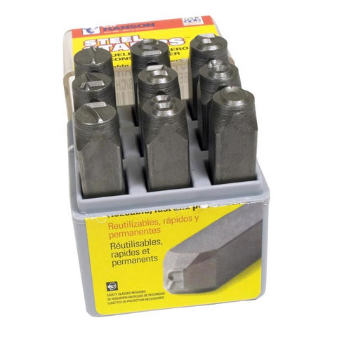 C.H. Hanson 1/8 in. Number Stamp Set 9 pc
