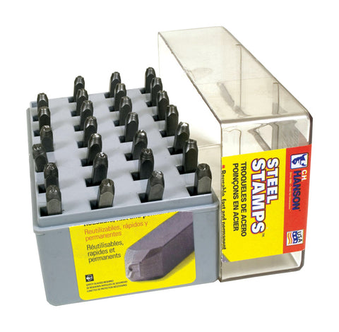C.H. Hanson 1/8 in. Steel A-Z Letter Stamp Set