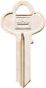 Hy-Ko 11010CO5 Key Blank, Brass, Nickel, For: Corbin Russwin Cabinet, House Locks and Padlocks, Pack of 10
