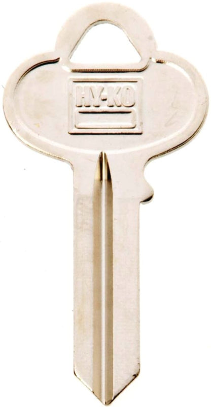 Hy-Ko 11010CO5 Key Blank, Brass, Nickel, For: Corbin Russwin Cabinet, House Locks and Padlocks, Pack of 10