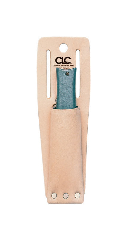 CLC 1 Tan Leather Utility Knife Sheath 11 in. H x 3.3 in. L x 1.5 in. W