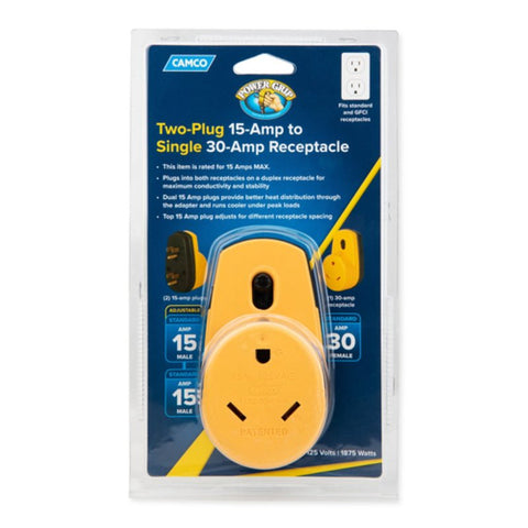 PowerGrip 55225 Adapter, 15, 30 A, 125 V
