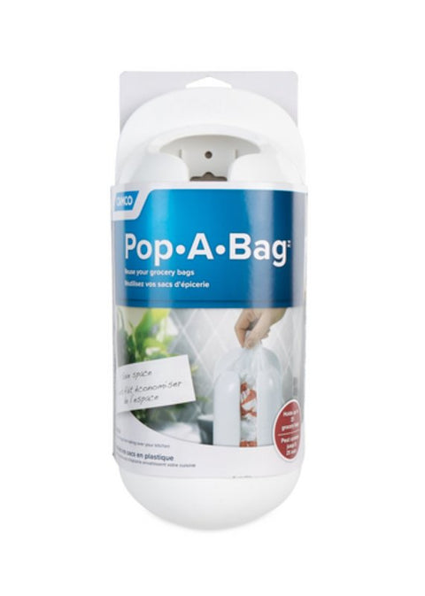 Camco USA Pop-A-Bag 57061 Bag Dispenser, Plastic, White, 12 in L, 5.1 in W, 3 in Dia