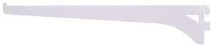 ProSource 25219PHL-PS Heavy-Duty and Single Track Shelf Bracket, 90 lb/Pair, 12 in L, 2-3/8 in H, Steel, White, Pack of 30