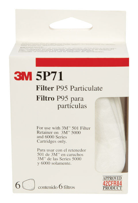 3M P95 Particulate Respirator Mask Replacement Filter 6 pk