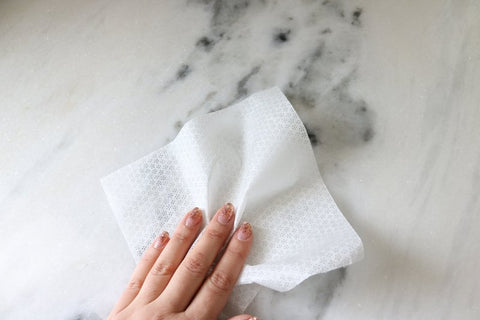 Tub O'Towels TW40-GR Granite and Marble Cleaning Wipes, 8 in L, 7 in W, 1-Ply, Mild, Polypropylene