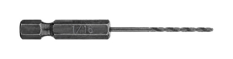 DeWalt Rapid Load Carbide Tipped Hex 1/16 in. Dia. Drill Bit 1 pc.