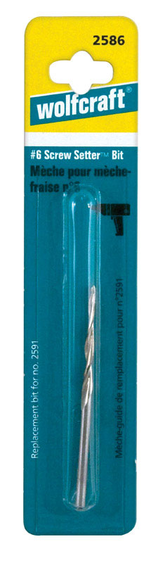 Wolfcraft Screw Setter Steel Hex #6 Dia. Drill Bit 1 pc.