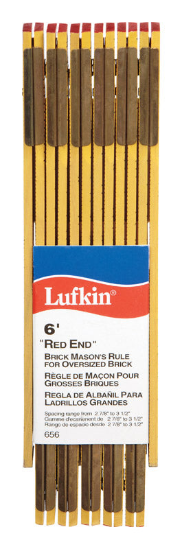 Lufkin Masonry Rule 5/8 in. W x 6 ft. L Wood