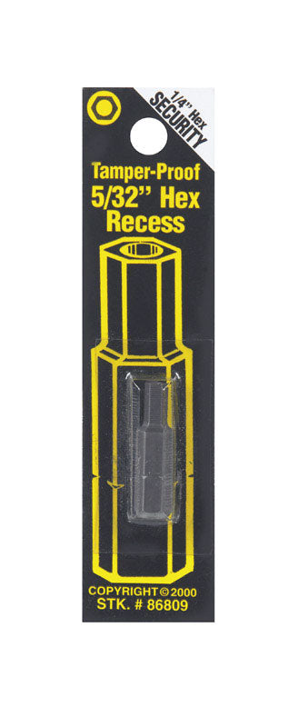 Best Way Tools 5/32 in. Hex Screwdriver Bit 1/4 in. Dia. x 1 in. L 1 pc.