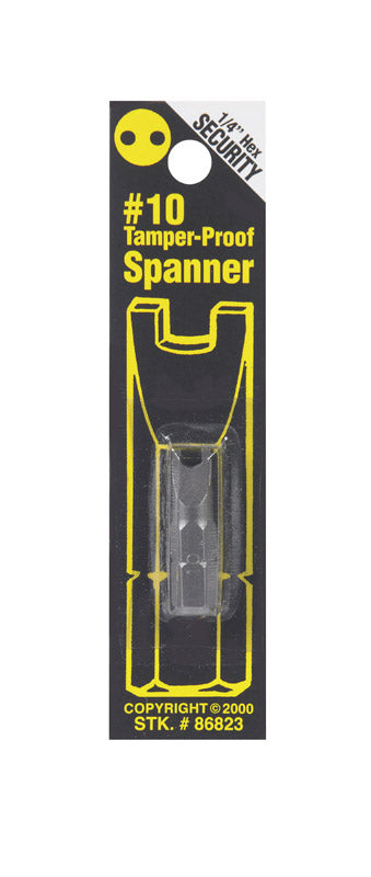 Best Way Tools #10 Spanner Screwdriver Bit 1/4 in. Dia. x 1 in. L 1 pc.
