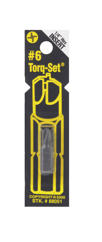 Best Way Tools Torq-Set #6 Torx Screwdriver Bit 1/4 in. Dia. x 1 in. L 1 pc.