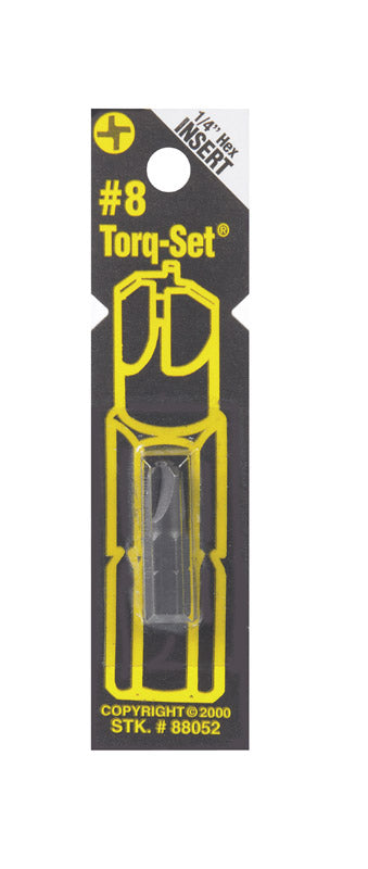 Best Way Tools Torq-Set #8 Torx Screwdriver Bit 1/4 in. Dia. x 1 in. L 1 pc.