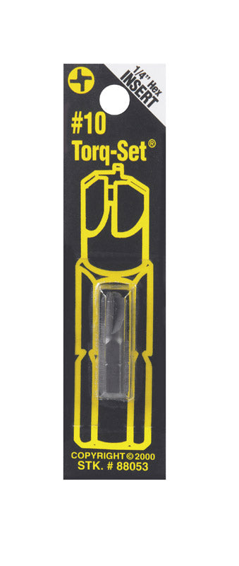 Best Way Tools Torq-Set #10 Torx Screwdriver Bit 1/4 in. Dia. x 1 in. L 1 pc.