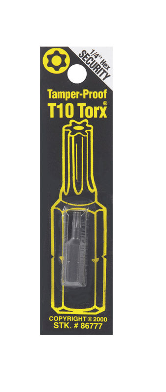Best Way Tools T10 Torx Screwdriver Bit 1/4 in. Dia. x 1 in. L 1 pc.