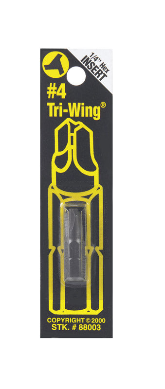Best Way Tools Tri-Wing #4 Screwdriver Bit 1/4 in. Dia. x 1 in. L 1 pc.