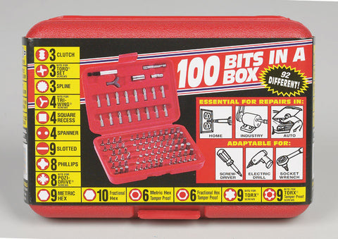 Best Way Tools Multi Size Screwdriver Bit 1/4 in. Dia. x 1 in. L 100 pc.